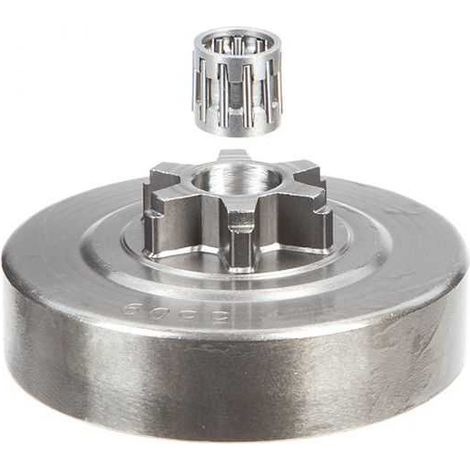 Pignon pour tronçonneuse Stihl 3/8" LP 6 nts Hauteur cloche 16,9 mm (1/4)