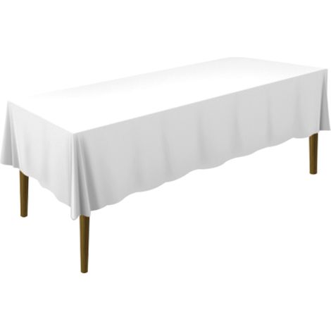 Nappe rectangulaire en tissu pour dîner, résistante aux taches et aux plis, lavable en machine et dotée de coutures solides et régulières. (1/5)