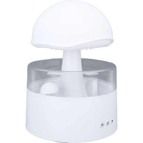 Rain Cloud Silent Multifunktions-Luftbefeuchter mit Wassertropfendiffusor und 7-farbigem Licht (500 ml) (1/5)