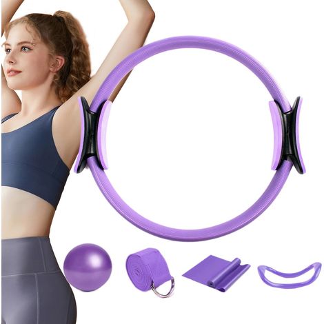 Kit de Pilates pour la maison - Ensemble de 5 anneaux de pilates - Kit essentiel de pilates - Anneau circulaire pour jambes, bras et cuisses - Perte de poids (1/5)