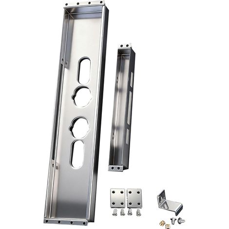 Verrou de porte en acier inoxydable - Protection invisible - Pour plusieurs portes (1/5)