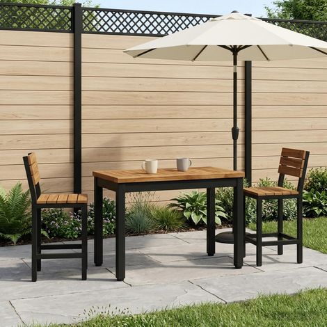 vidaXL Mesa de centro Natural y negro 60,5 x 30 x 36 cm (1/5)