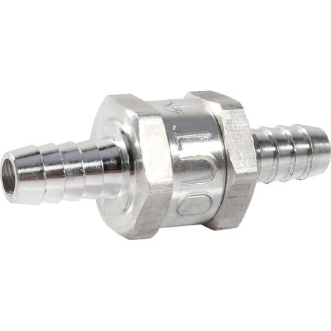 Aluminium Fuel Non Return Check Valve One Way Petrol 6/10/12MM Optional (1/5)