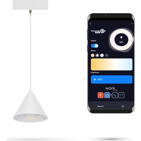 Lampada conica Zigbee bianca 6W MD90 per binari SLIM TRACK 48VDC 3000K-6000K dimmerabile (1/5)