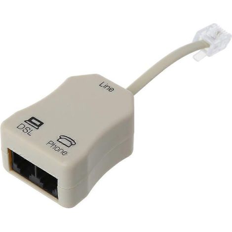 Modem ADSL portable, téléphone, fax, répartiteur en ligne, filtre réseau (1 pièce) (1/5)