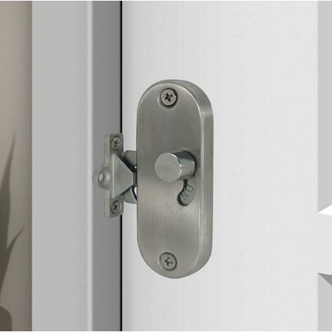 Serrure de porte coulissante à 90° à angle droit avec boucle de verrouillage de porte coulissante et verrou de porte de grange (1/5)