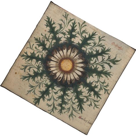Nappe à motifs floraux pour cartes de tarot, nappe d'autel, nappe de divination, tapisserie facile à utiliser, 60 x 60 cm (1/5)