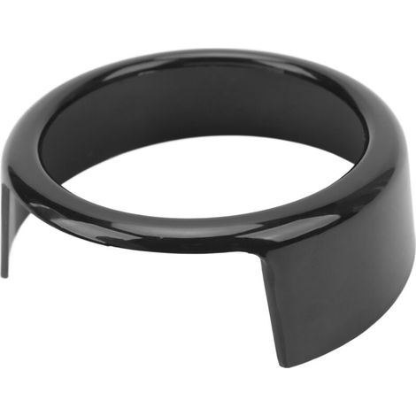 Anello di copertura per logo della griglia anteriore, nero lucido, adesivo decorativo di ricambio per stemma esterno dell'auto (1/5)
