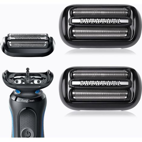 Ersatzscherköpfe für Series 5 53B, kompatibel mit Braun Series 5/6 Rasierern 5020cs 5018s 5035s 5049cs 5050cs 6020s 6040cs (2 Stück 53B) (1/4)