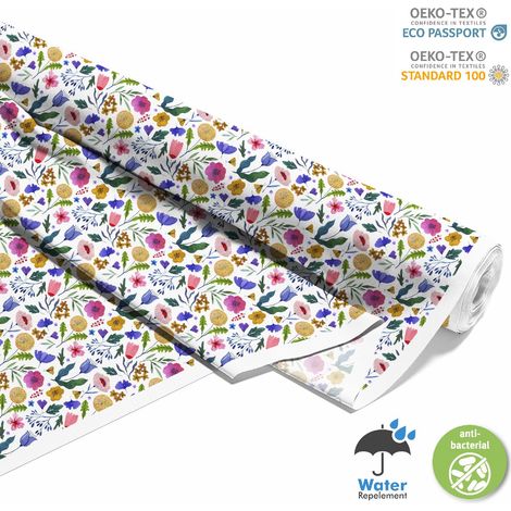 Outdoor Dekostoffe Oxford - Motiv Wildblumen Aquarell (1/5)