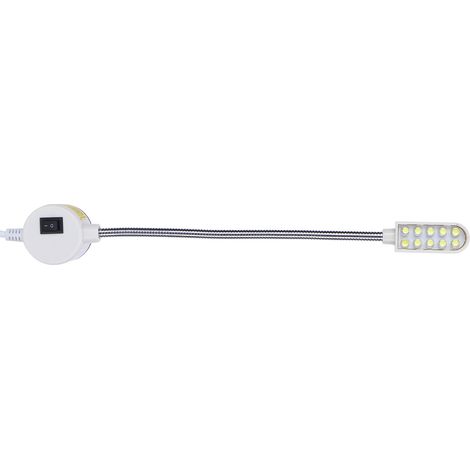 Lampe de travail à LED pour machine à coudre avec 10 puces, bras flexible et prise EU 110‑250V (1/5)