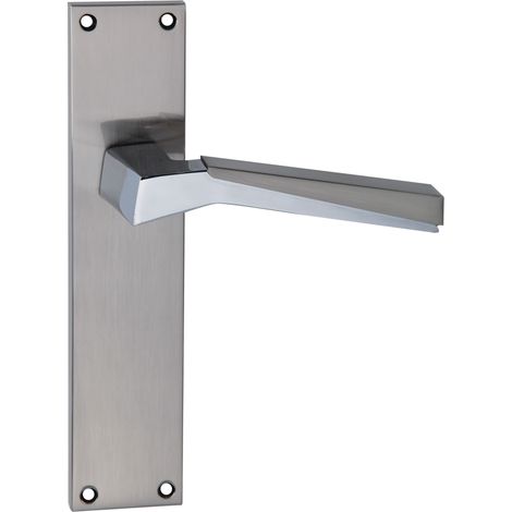 Manilla zamak modelo 120 bicolor placa rectangular alta intensidad (1/5)