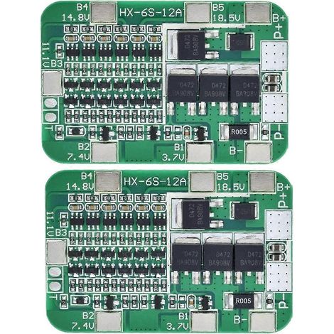 Stück 6S 22,2V 12A Li-Ion Lithium-Batterieschutzplatine für 18650-Akkus