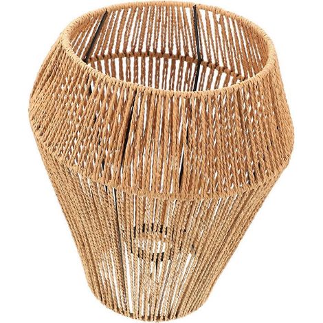 Abat-jour tissé en rotin pour lustre, lampe de table ou d'intérieur (1/4)