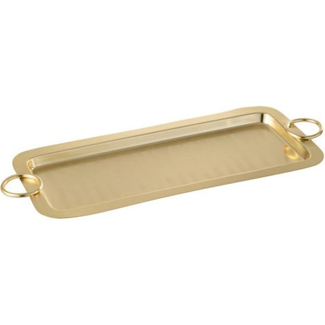 Plateau de Service en Inox "Mile" 42cm Or (1/4)