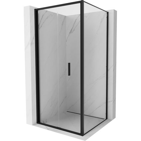 Mexen Exo cabine de douche pliante 100 x 100 cm, transparente, noire - 816-100-100-70-00 (1/5)