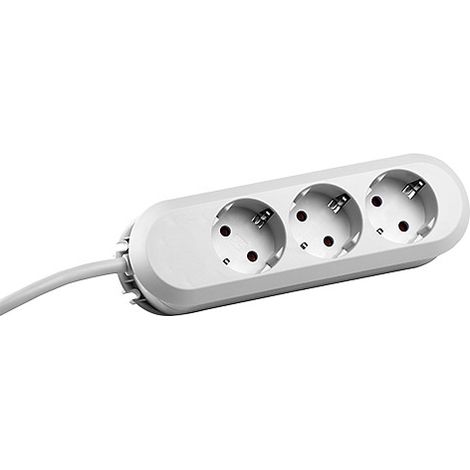 BACHMANN SMART 3xCEE7/3 bianco Corrente 1,5m CEE7/7, 388.270