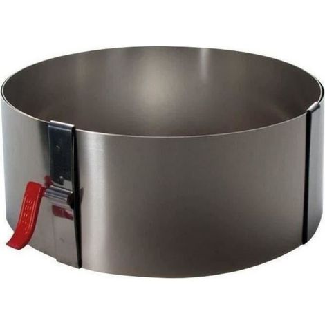 Cercle extensible - - Ø18 à 30 x 7 cm - inox (1/4)