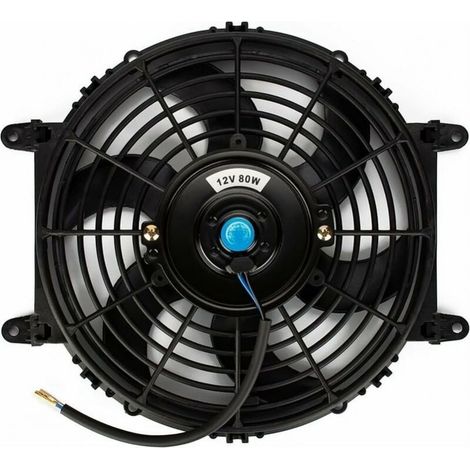 28cm Electric Cooling Fan – 80W 12V – Lightweight Motor Blades – Easy Mounting for Truck, Trailer, Camper Van (1/3)