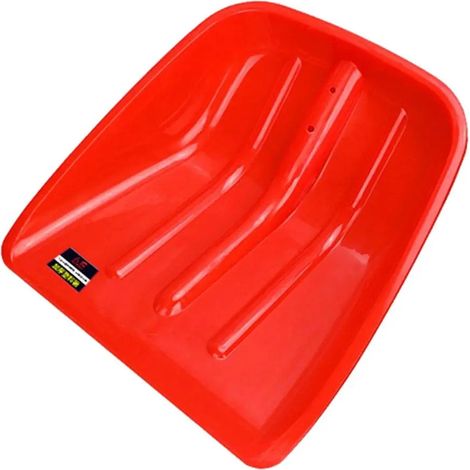 Pelles neige multifonctions en plastique taille S 40 x 35 cm rouges (1/4)