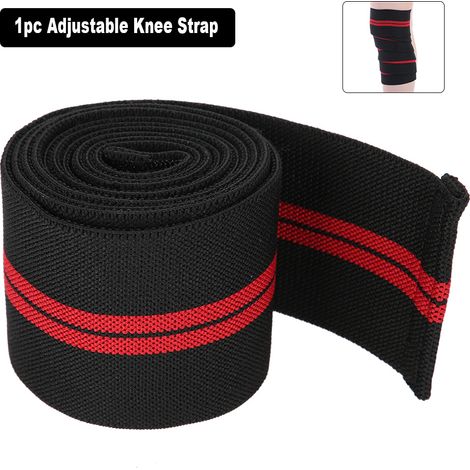 1pc Attache Genou Réglable Strap de Soutien Élastique pour Poignet/Cuisse - Genouillère de Compression (1/5)