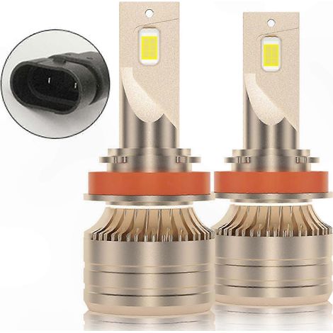 2 Stück H4 H7 LED-Autoscheinwerfer 8000LM H1 H11 9005 9006 Auto-Projektorlampe 6000K Nebelscheinwerfer HB3 HB2 Einzeln 9003 Wasserdicht (1/5)