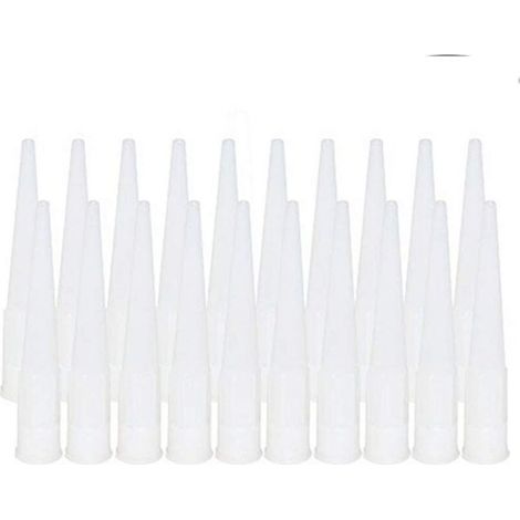 20 Stück Silikon-Kartuschendüsen, Ersatz-Silikon-Düsenspitzen, Kartuschendüsen (Innendurchmesser der Schnittstelle: 15 mm) (1/5)