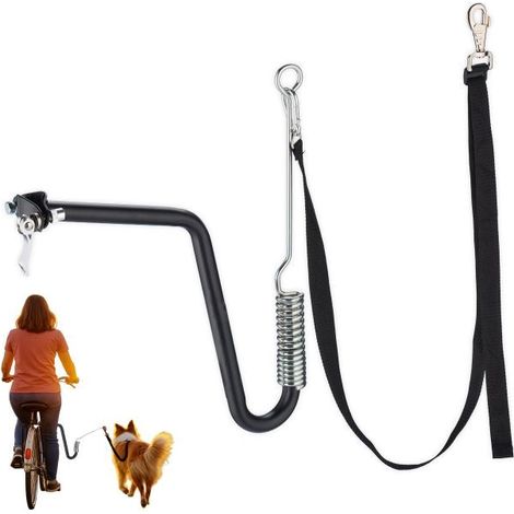 Hundefahrradleine mit Ruckdämpfer und Abstandshalter