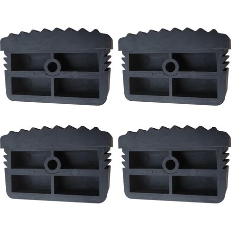 Embouts Pour Echelle - 4 Pièces En Caoutchouc Antidérapant - Compatible Avec Echelles Télescopiques Et À Chevrons - Conforme EN131 (1/5)
