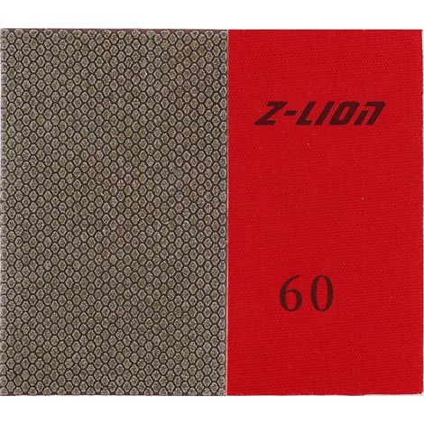 Lot de 2 feuilles de papier abrasif diamant pour poncer la pierre, le verre, la céramique (grain 60) (1/5)