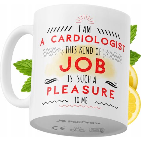 Lustige Tasse für Kardiologen – Kaffee- oder Teetasse mit witzigem Textdesign – ideal für Geburtstage, Namenstage, Feiertage und besondere Anlässe. Hochwertige Tasse für Zuhause, Büro und Arbeit. Farb