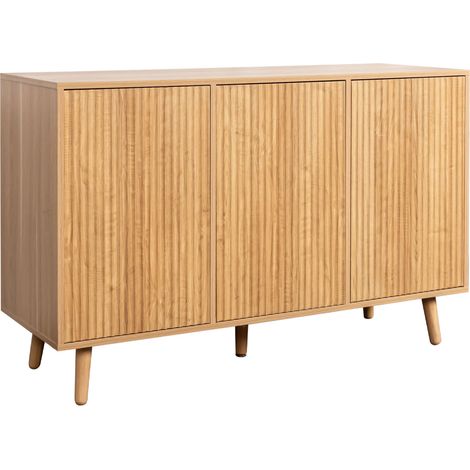 Sideboard mit geriffelten Türen  Wohnzimmermöbel  120x76x40cm  Modell Renzo