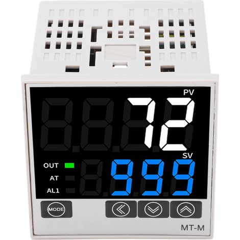 Kit de régulateur de température PID, affichage numérique intelligent, instrument de contrôle automatique de la température, AC100‑240V, 72 x 72 mm (1/5)