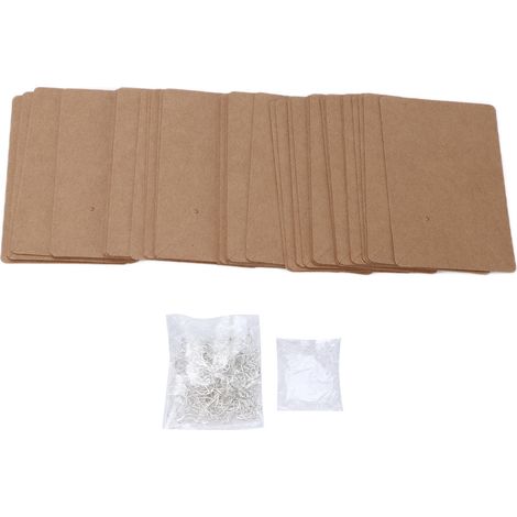 250Pcs Earring Accessories Kit DIY Jewelry Making Supplies Set with Hooks Backs Display Cards (1/5)