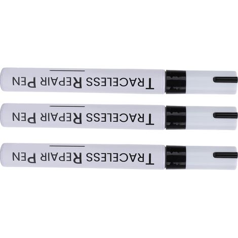 Lot de 3 stylos de retouche peinture noire pour voiture, résistants aux intempéries et longue durée, pour réparer les rayures automobiles. (1/5)
