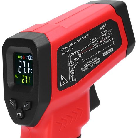 Thermomètre infrarouge sans contact DT8380FCT -50380℃ (1/5)