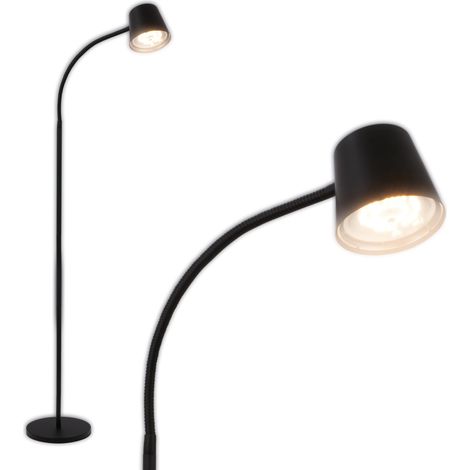 Lampadaire LED sans fil avec touche, intensité variable, batterie et source interchangeables, lampadaire à batterie, lampe de lecture, lampe de salon, plafonnier, lampadaire, 126,5 cm (1/5)
