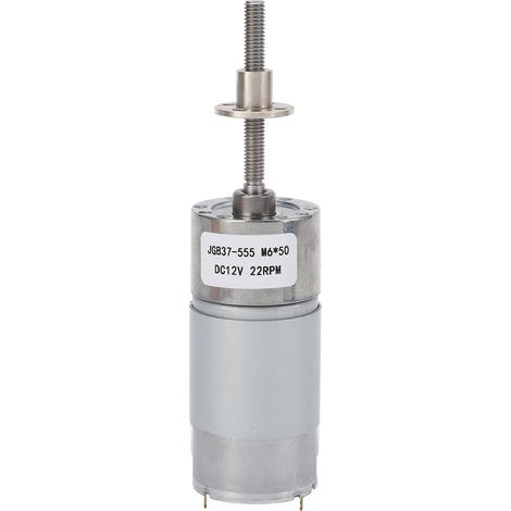 Moteur à courant continu 12V 22 tr/min, couple élevé, M6 x 50, réducteur micro-ajustable pour ventilateur électrique (1/5)