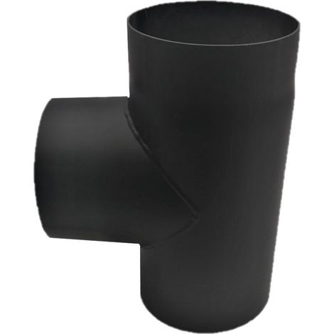 Té 90° avec piquage Mâle - Conduit acier peint 2 mm  180  mm (1/2)