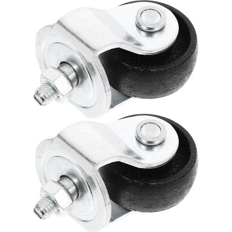 Roues de Remplacement pour Cric Hydraulique 2 Tonnes Roulettes Pivotantes Robustes Horizontales Accessoire Garage Polyvalent Roulements Solide Kit 2 Pièces pour Entretien Cric (1/5)