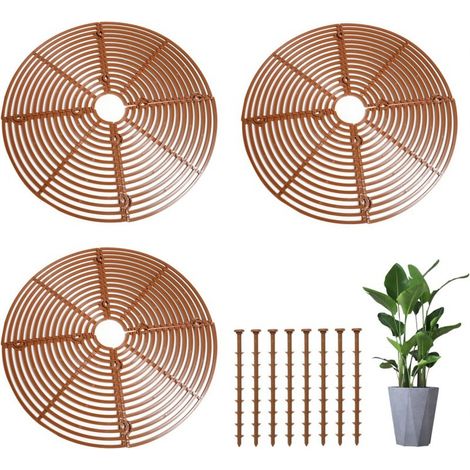 Lot de 3 protège-pots de fleurs, treillis de 56 cm (22 pouces), ZQKLA (1/5)