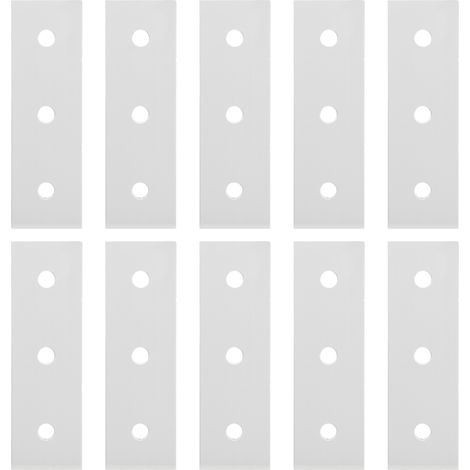 10 plaques de connexion plates en aluminium, barre de jonction droite 3 trous 3030 (1/5)