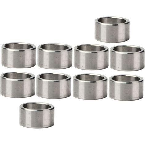 10 Stück Distanzscheiben 15 mm Außendurchmesser 12 mm Innendurchmesser Edelstahl-Unterlegscheiben Distanzscheiben für Haushalts- und Autozubehör Flache Unterlegscheiben (3515-0015-0080)