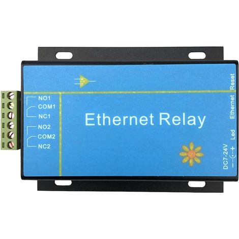 Module de Relais Réseau Ethernet 2 Voies Contrôleur D'Accès à Distance IP Maison Intelligente Intelligente Prise en Charge de Qualité Industrielle Modbus Facile à Utiliser (1/5)