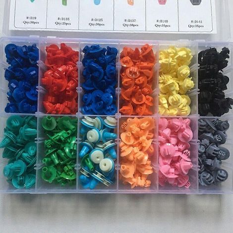 Kit d'assortiment de fixations pour élargisseurs d'ailes, bas de caisse et moulures de panneau latéral 420X pour Toyota (1/5)