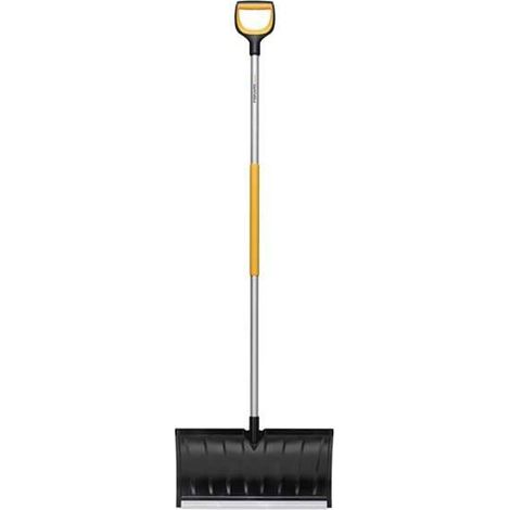 Fiskars X-Series Pala da Neve a Ruote Nero Arancio