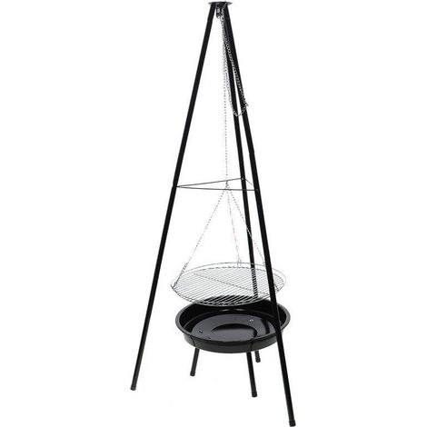 Petromax Brasero de hierro con trípode negro 157 cm (1/3)