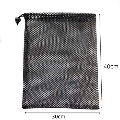 Pump Filter Mesh Bags with Drawstring, 30 x 40 cm, black (1/3)
