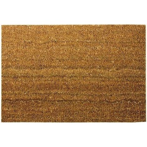 Tapis en coco naturel semelle PVC - 40x60 cm - uni (1/4)
