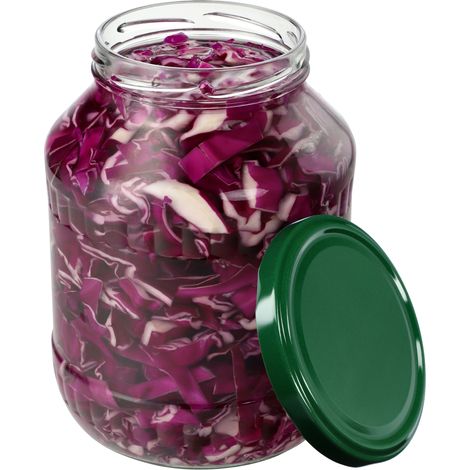 KADAX Weckgläser 1,7L, Einmachglas zum Einlegen, fi89 mm, Einkochgläser, Sturzglas, Gurkenglas, Kons